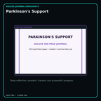 Parkinson's Support deluxe digital journal features and guided reflection pages