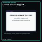 Crohn's Disease Support deluxe digital journal features and guided reflection pages