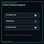 Crohn's Disease Support fillable printable and hyperlinked digital features