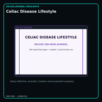 Celiac Disease Lifestyle deluxe digital journal features and guided reflection pages