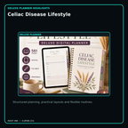 Celiac Disease Lifestyle deluxe digital planner features and flexible organization