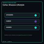 Celiac Disease Lifestyle stickers cards covers guides and verified bundle bonuses