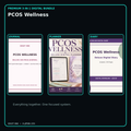 PCOS Wellness premium digital journal planner and diary bundle cover