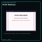 PCOS Wellness deluxe digital journal features and guided reflection pages
