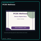 PCOS Wellness deluxe digital diary features and undated daily entries