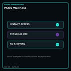 PCOS Wellness secure digital download personal-use and no-shipping notice