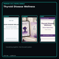 Thyroid Disease Wellness premium digital journal planner and diary bundle cover