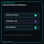 Thyroid Disease Wellness secure digital download personal-use and no-shipping notice