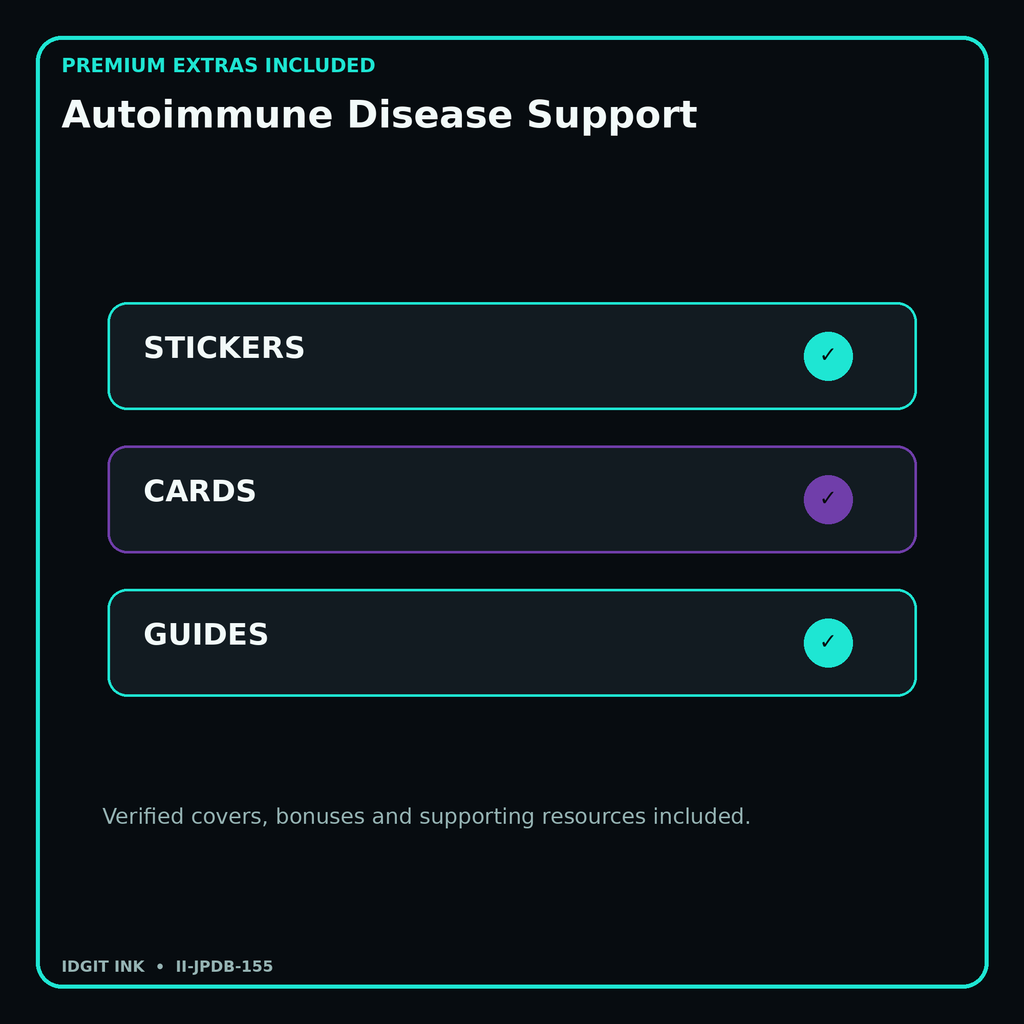 Autoimmune Disease Support stickers cards covers guides and verified bundle bonuses