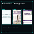 Autism Parent & Family Journey premium digital journal planner and diary bundle cover