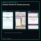 Autism Parent & Family Journey premium digital journal planner and diary bundle cover
