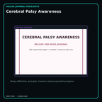 Cerebral Palsy Awareness deluxe digital journal features and guided reflection pages