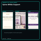 Spina Bifida Support premium digital journal planner and diary bundle cover
