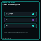Spina Bifida Support digital bundle formats in US Letter A4 and A5