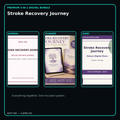 Stroke Recovery Journey premium digital journal planner and diary bundle cover