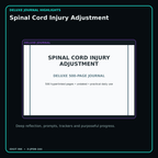 Spinal Cord Injury Adjustment deluxe digital journal features and guided reflection pages