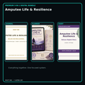 Amputee Life & Resilience premium digital journal planner and diary bundle cover