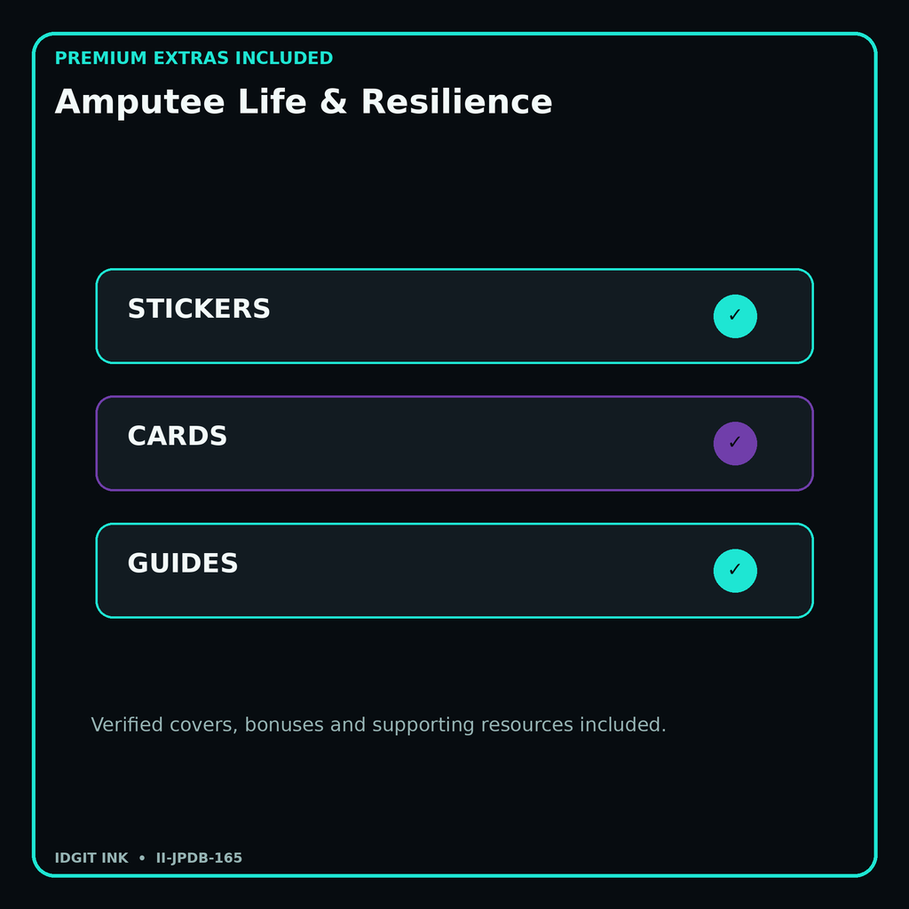 Amputee Life & Resilience stickers cards covers guides and verified bundle bonuses