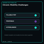 Chronic Mobility Challenges fillable printable and hyperlinked digital features