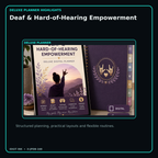 Deaf & Hard-of-Hearing Empowerment deluxe digital planner features and flexible organization