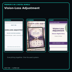 Vision-Loss Adjustment premium digital journal planner and diary bundle cover