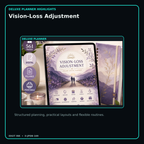 Vision-Loss Adjustment deluxe digital planner features and flexible organization