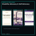Disability Advocacy & Self-Advocacy premium digital journal planner and diary bundle cover
