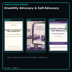 Disability Advocacy & Self-Advocacy complete three-product digital bundle overview