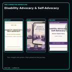 Disability Advocacy & Self-Advocacy connected journal planner diary workflow and customer benefits
