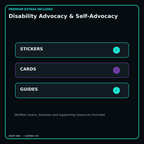 Disability Advocacy & Self-Advocacy stickers cards covers guides and verified bundle bonuses