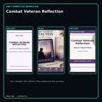Combat Veteran Reflection connected journal planner diary workflow and customer benefits