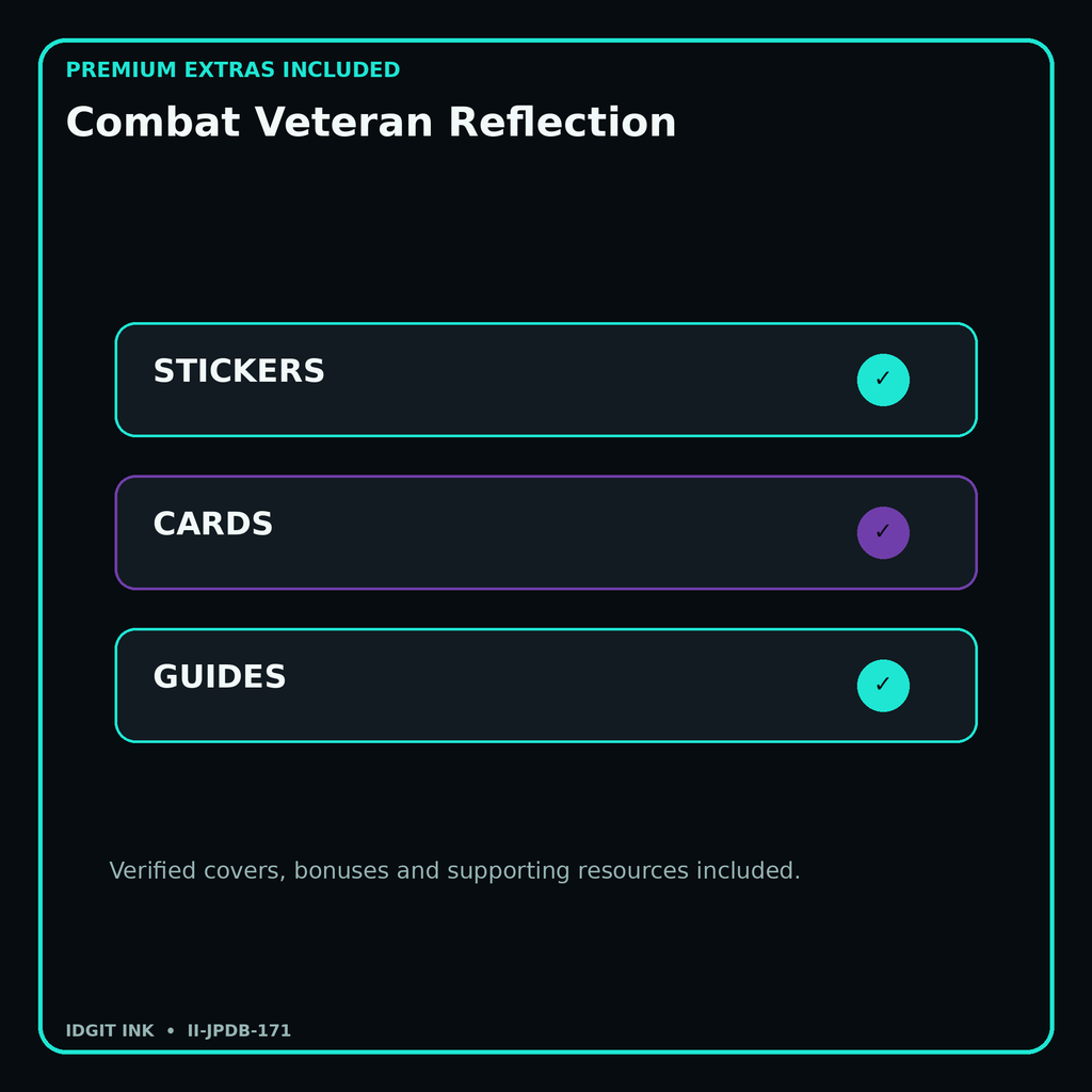 Combat Veteran Reflection stickers cards covers guides and verified bundle bonuses