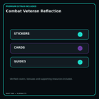 Combat Veteran Reflection stickers cards covers guides and verified bundle bonuses