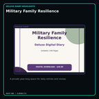 Military Family Resilience deluxe digital diary features and undated daily entries