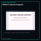 Military Spouse Support deluxe digital journal features and guided reflection pages