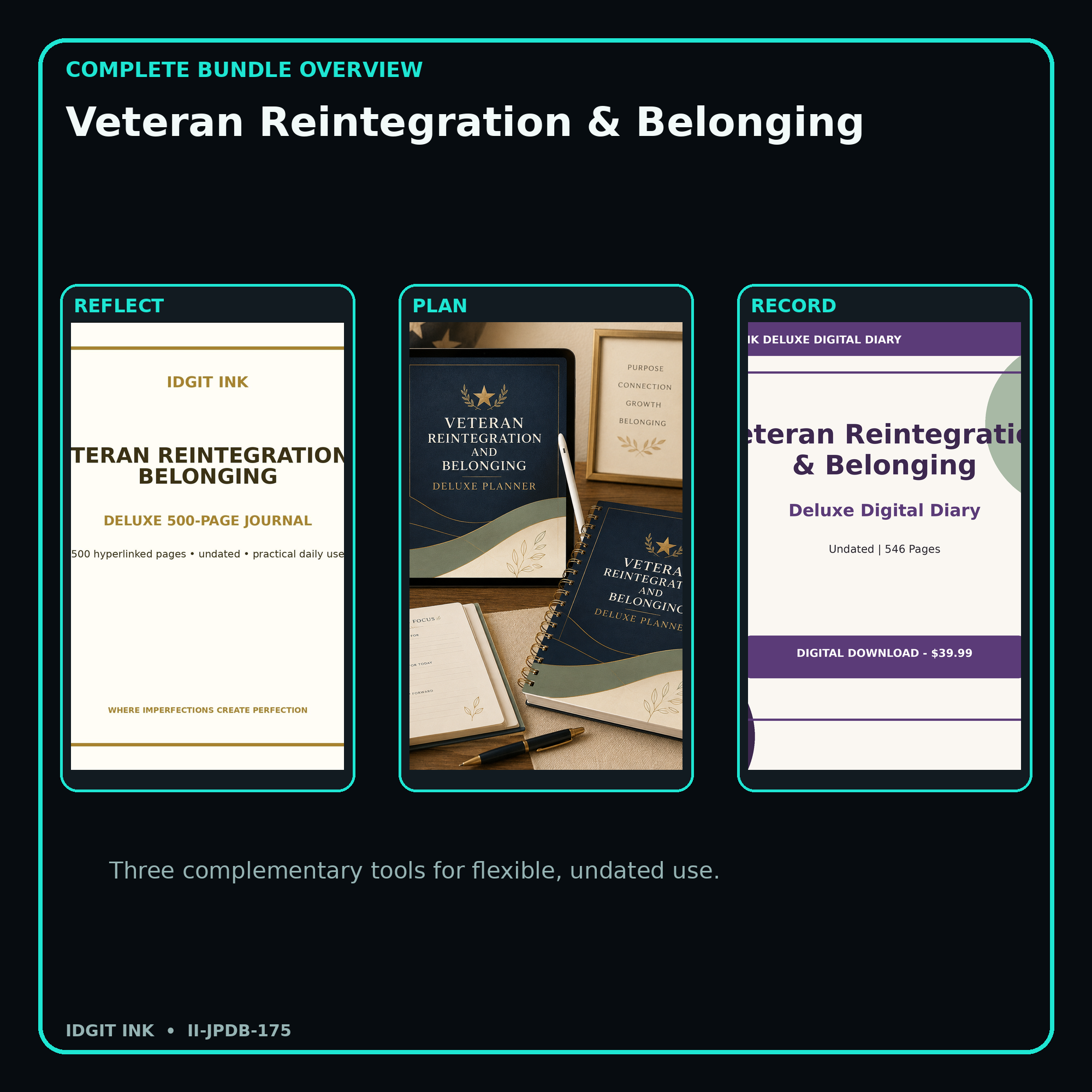 Veteran Reintegration & Belonging complete three-product digital bundle overview