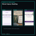 Moral Injury Healing premium digital journal planner and diary bundle cover