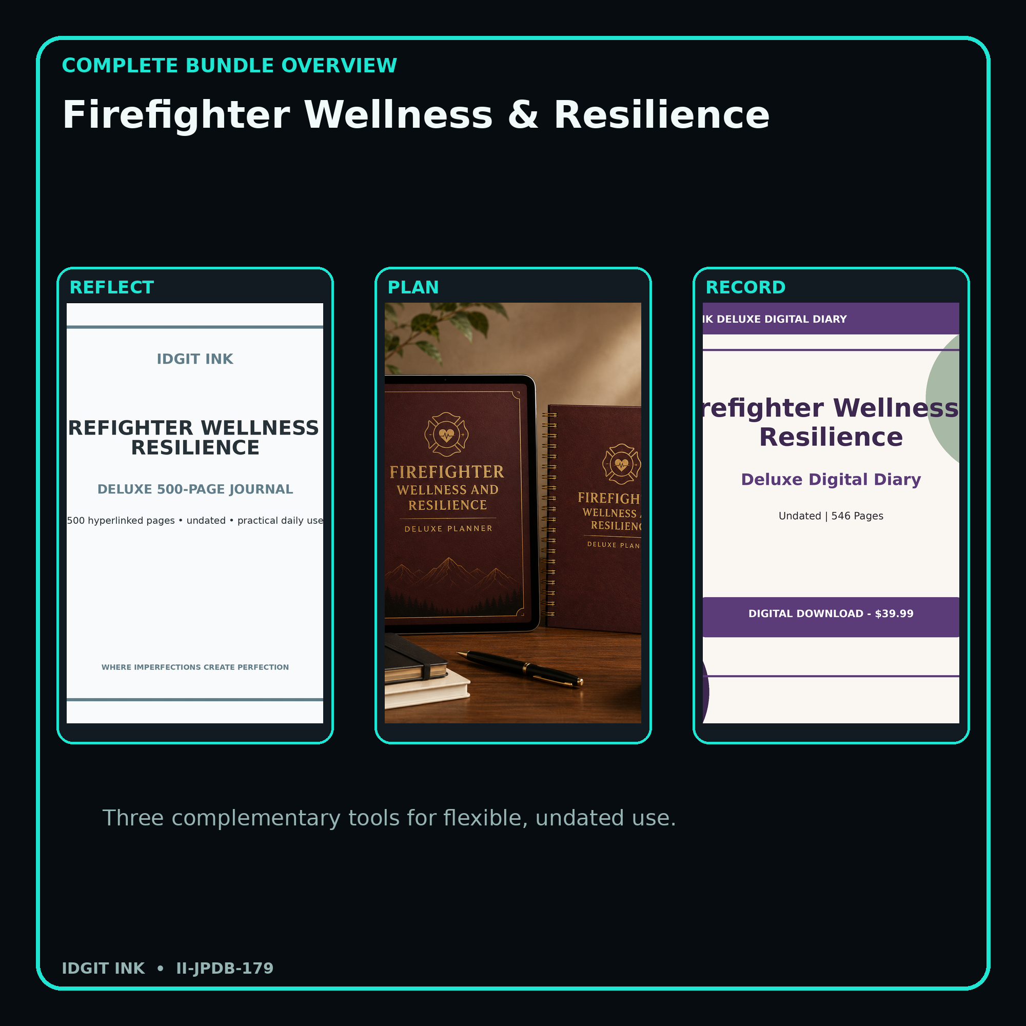 Firefighter Wellness & Resilience complete three-product digital bundle overview