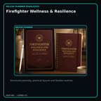 Firefighter Wellness & Resilience deluxe digital planner features and flexible organization