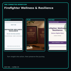 Firefighter Wellness & Resilience connected journal planner diary workflow and customer benefits