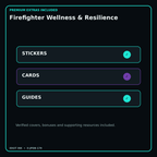 Firefighter Wellness & Resilience stickers cards covers guides and verified bundle bonuses