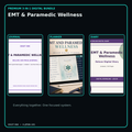 EMT & Paramedic Wellness premium digital journal planner and diary bundle cover