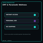 EMT & Paramedic Wellness secure digital download personal-use and no-shipping notice