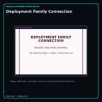 Deployment Family Connection deluxe digital journal features and guided reflection pages