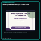 Deployment Family Connection deluxe digital diary features and undated daily entries