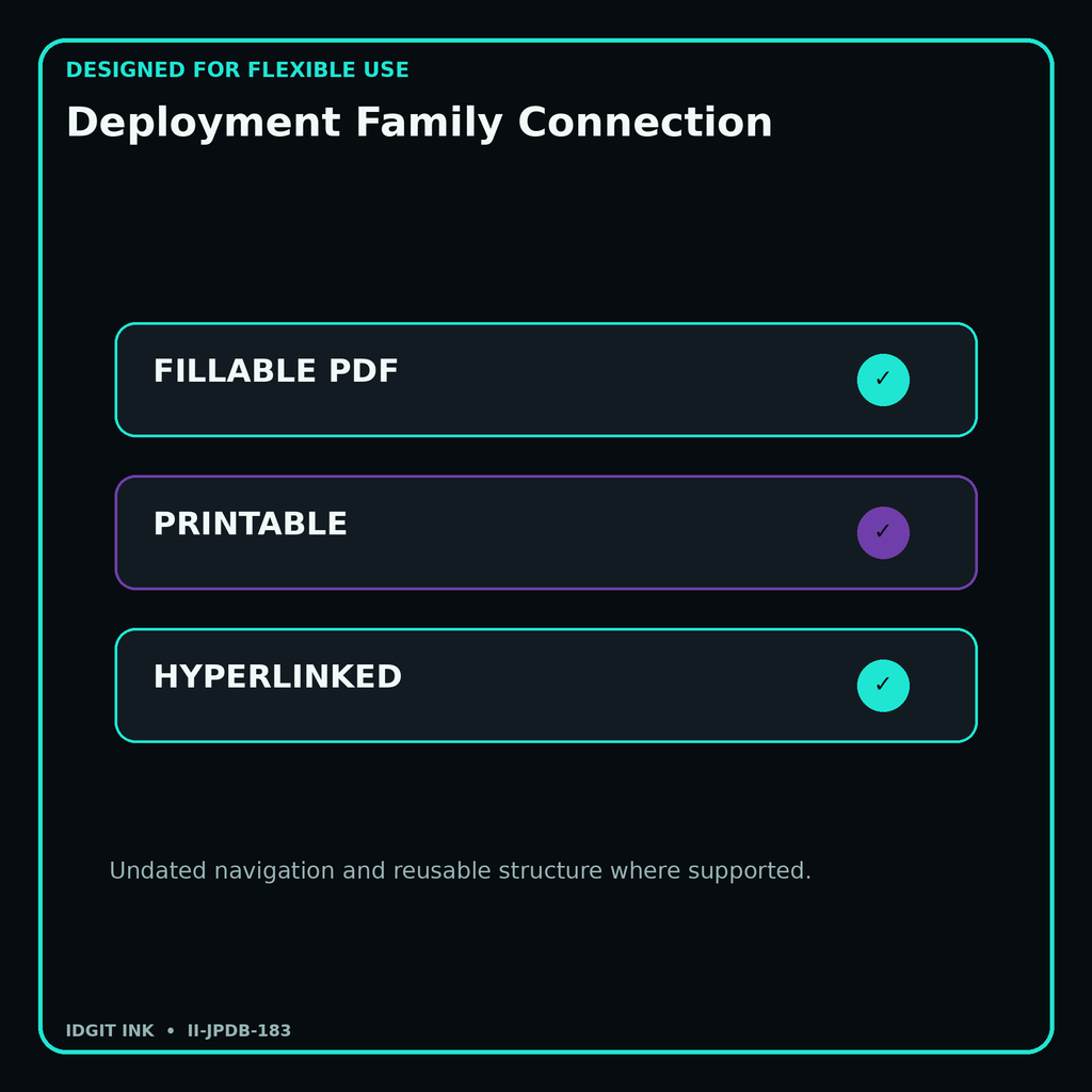 Deployment Family Connection fillable printable and hyperlinked digital features