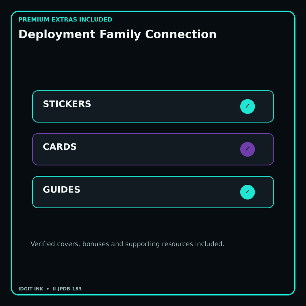 Deployment Family Connection stickers cards covers guides and verified bundle bonuses