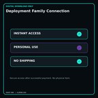 Deployment Family Connection secure digital download personal-use and no-shipping notice
