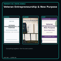 Veteran Entrepreneurship & New Purpose premium digital journal planner and diary bundle cover
