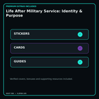 Life After Military Service: Identity & Purpose stickers cards covers guides and verified bundle bonuses